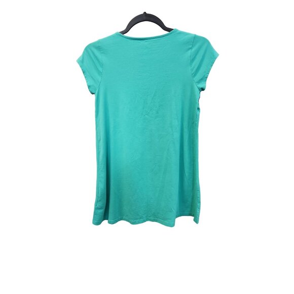 Lands End Girls 10/12 Rainbow Short Sleeve Pullover Dress 2175 - Picture 2 of 7